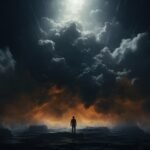 חרדה כללית - דאגנות יתר - עננים כהים מעל אדם - איך להשתחרר מחרדה כללית, מה לעשות עם חרדה מכל דבר, איך לצאת מחרדה כללית