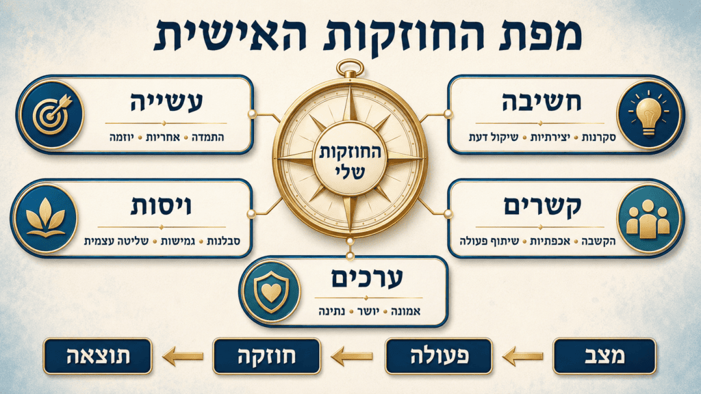 איך לזהות את החוזקות שלי? מפת חוזקות אישית