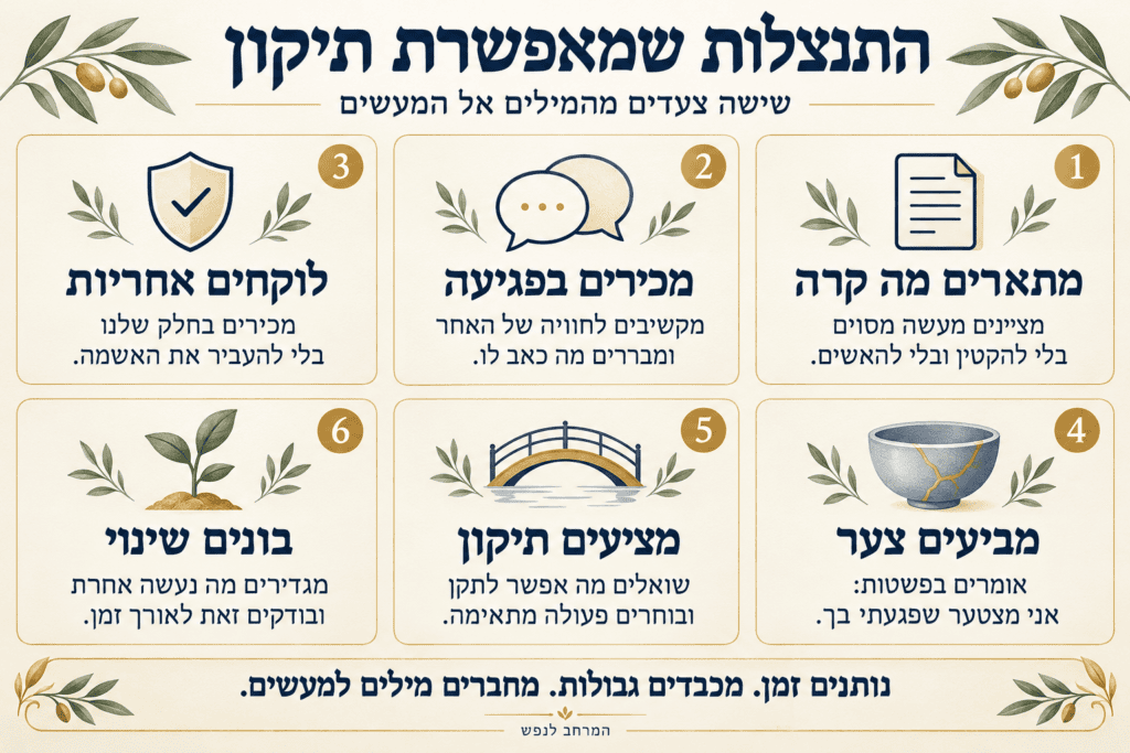 ששת השלבים ליצירת התנצלות בזוגיות בצורה אפקטיבית ומועילה.