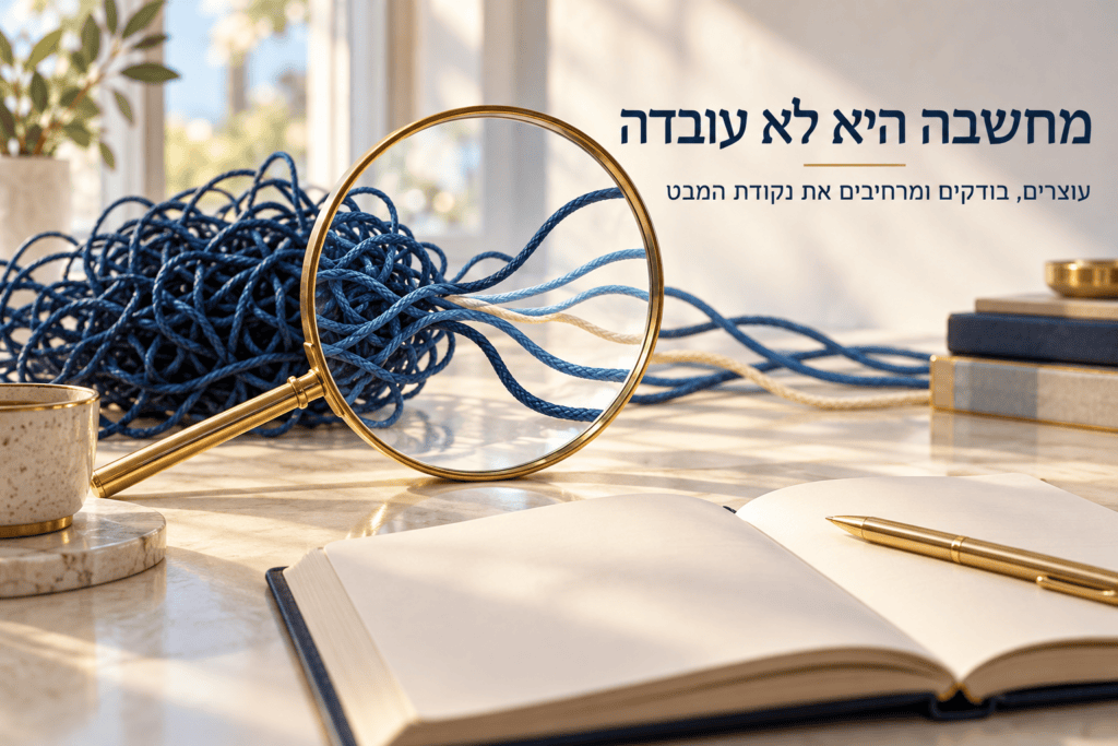 איך טיפול CBT עובד - לא כל מחשבה היא עובדה
